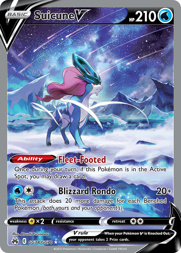 Pokemon TCG Suicune V GG38/GG70 - Crown Zenith