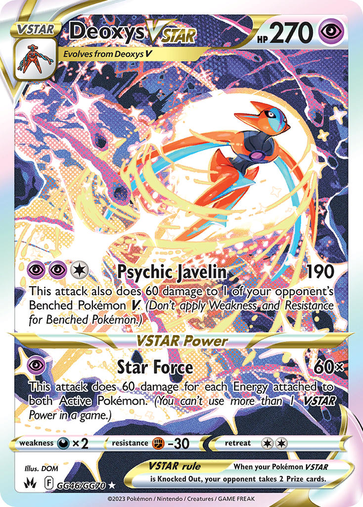 Pokemon TCG Deoxys VSTAR GG46/GG70 - Crown Zenith