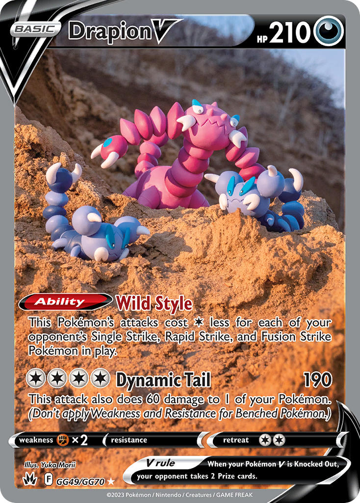 Pokemon TCG Drapion V GG49/GG70 - Crown Zenith