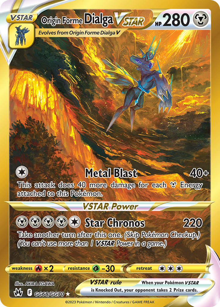 Pokemon TCG Origin Forme Dialga VSTAR GG68/GG70 - Crown Zenith