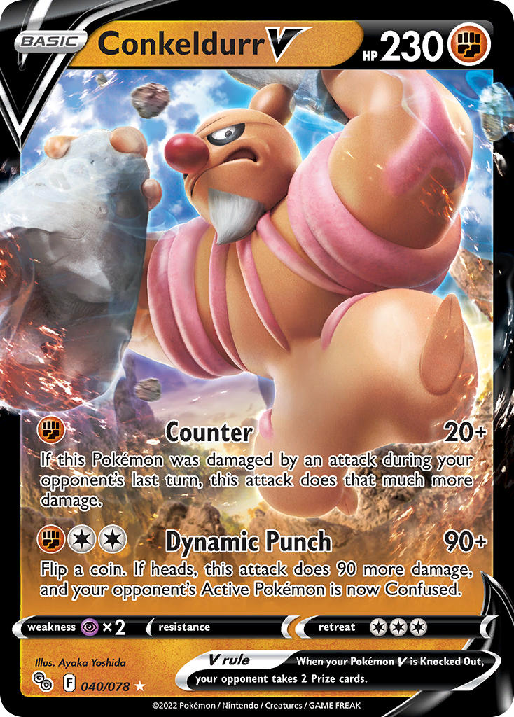 Pokemon TCG Conkeldurr V 040/078 - Pokemon GO