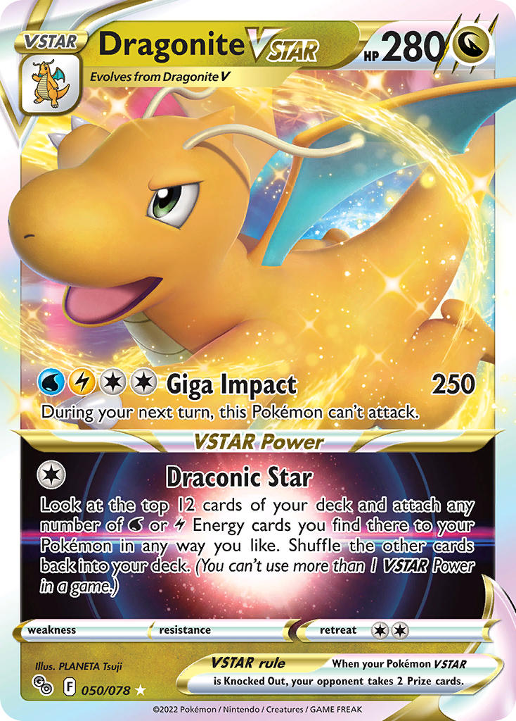 Pokemon TCG Dragonite VSTAR 050/078 - Pokemon GO