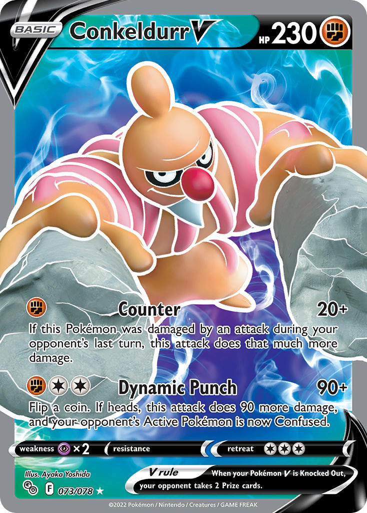 Pokemon TCG Conkeldurr V 073/078 - Pokemon GO