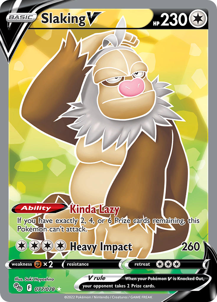 Pokemon TCG Slaking V 077/078 - Pokemon GO