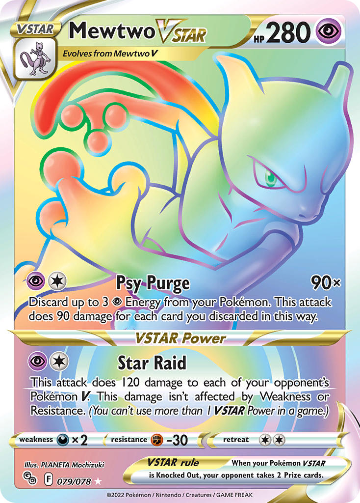 Pokemon TCG Mewtwo VSTAR 079/078 - Pokemon GO
