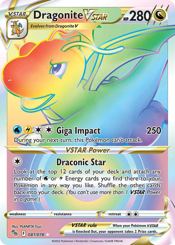 Pokemon TCG Dragonite VSTAR 081/078 - Pokemon GO
