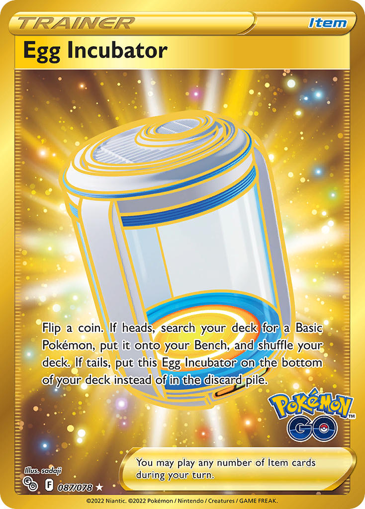 Pokemon TCG Egg Incubator 087/078 - Pokemon GO