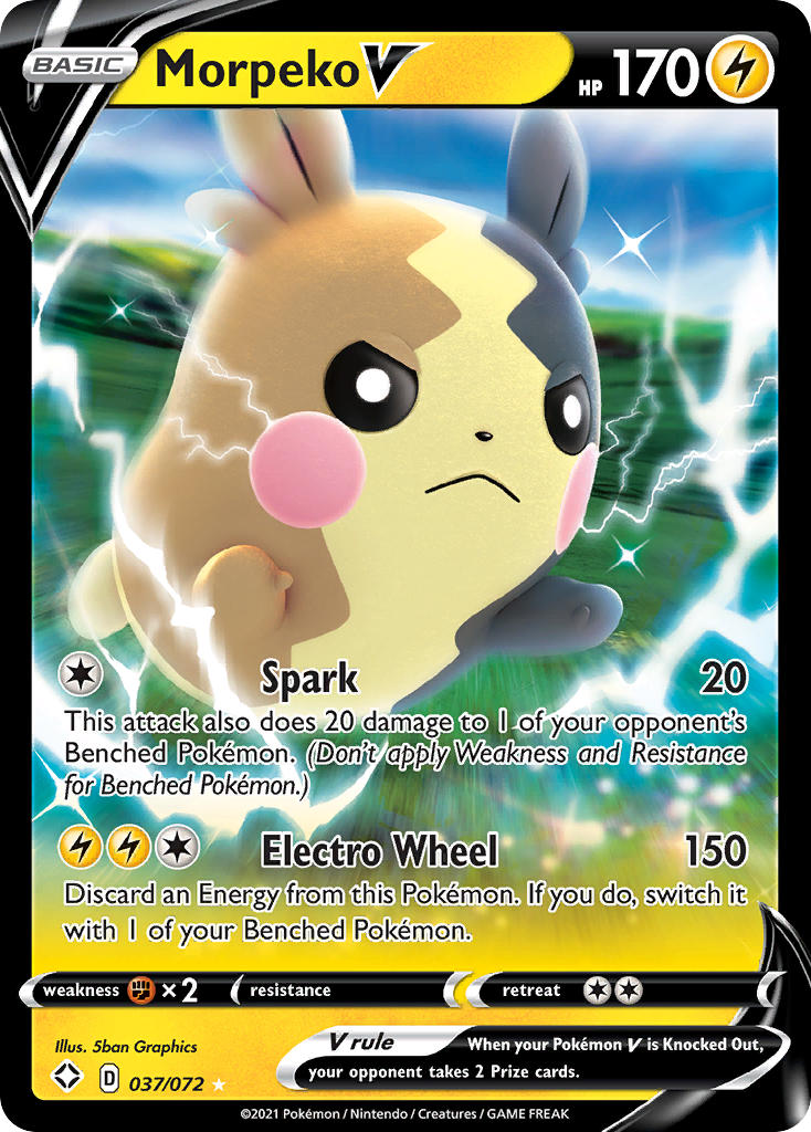 Pokemon TCG Morpeko V 037/072 - Shining Fates
