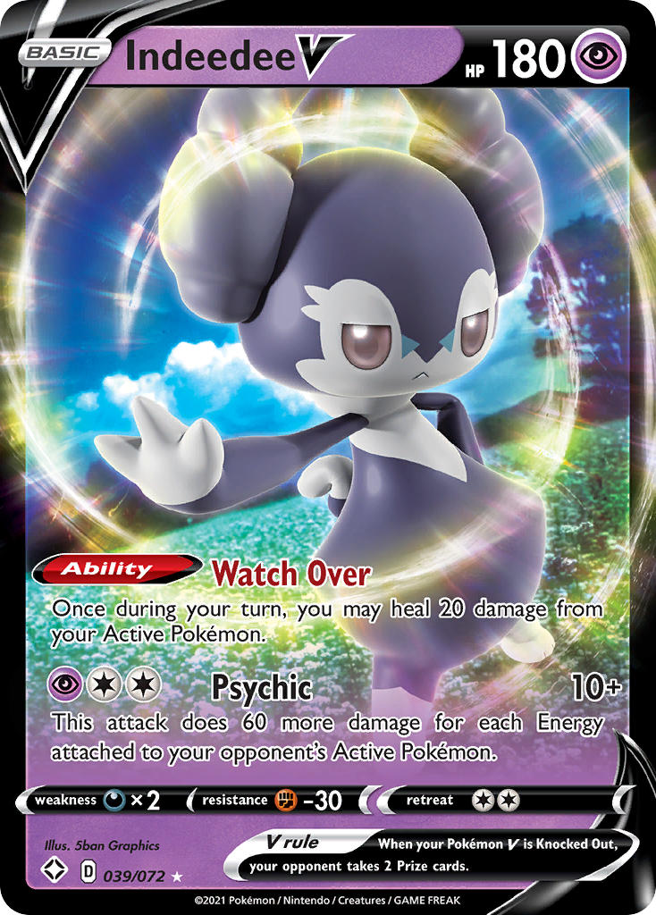 Pokemon TCG Indeedee V 039/072 - Shining Fates