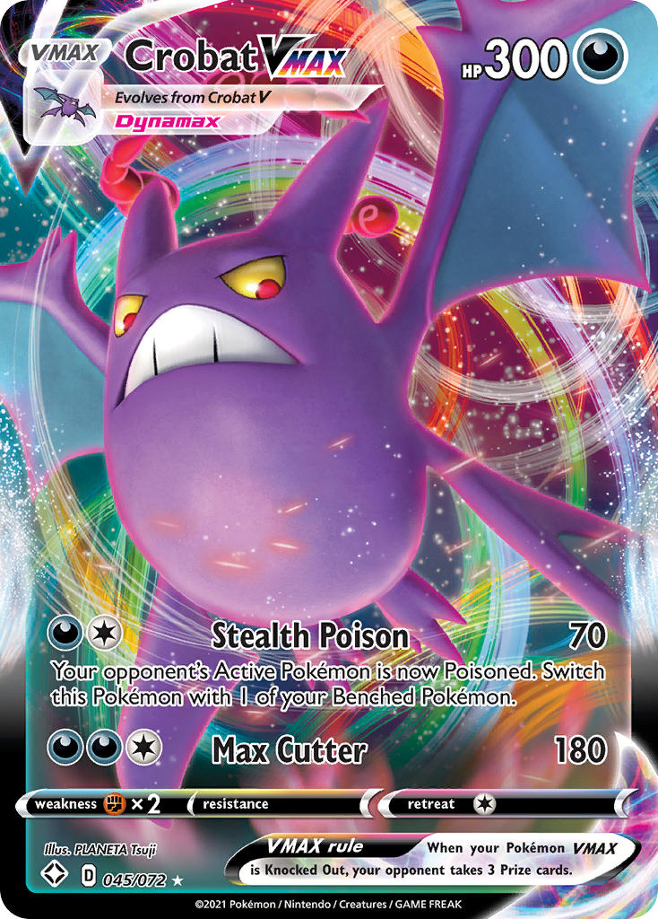 Pokemon TCG Crobat VMAX 045/072 - Shining Fates