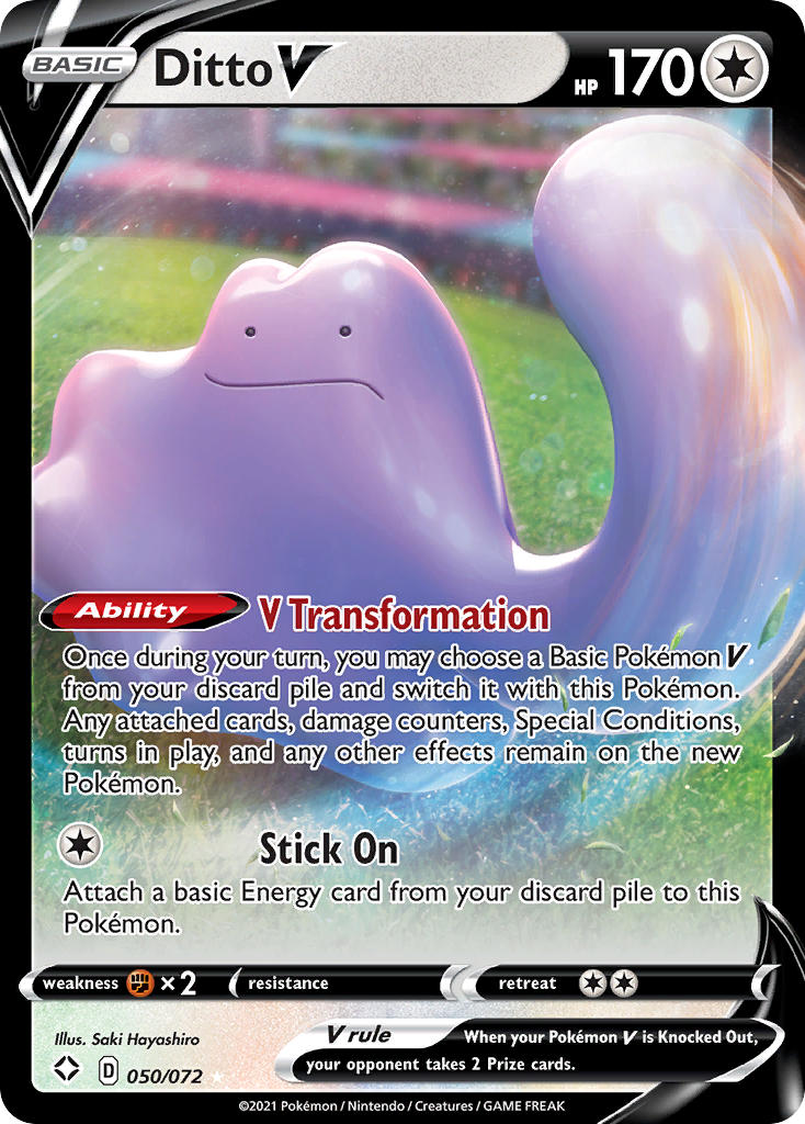 Pokemon TCG Ditto V 050/072 - Shining Fates