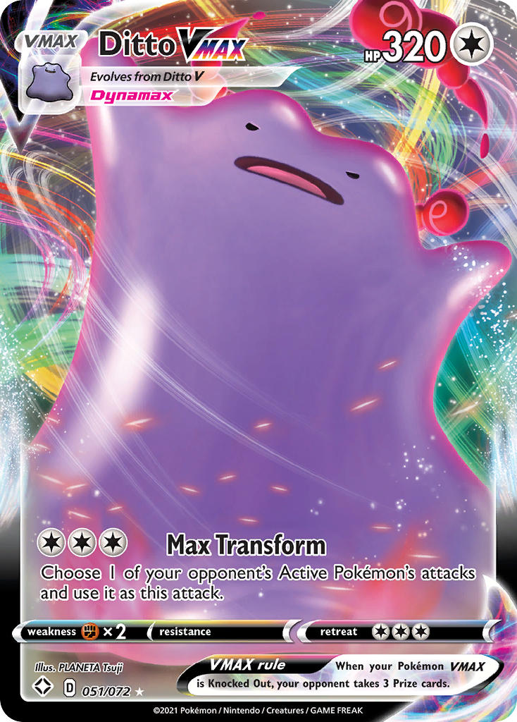 Pokemon TCG Ditto VMAX 051/072 - Shining Fates