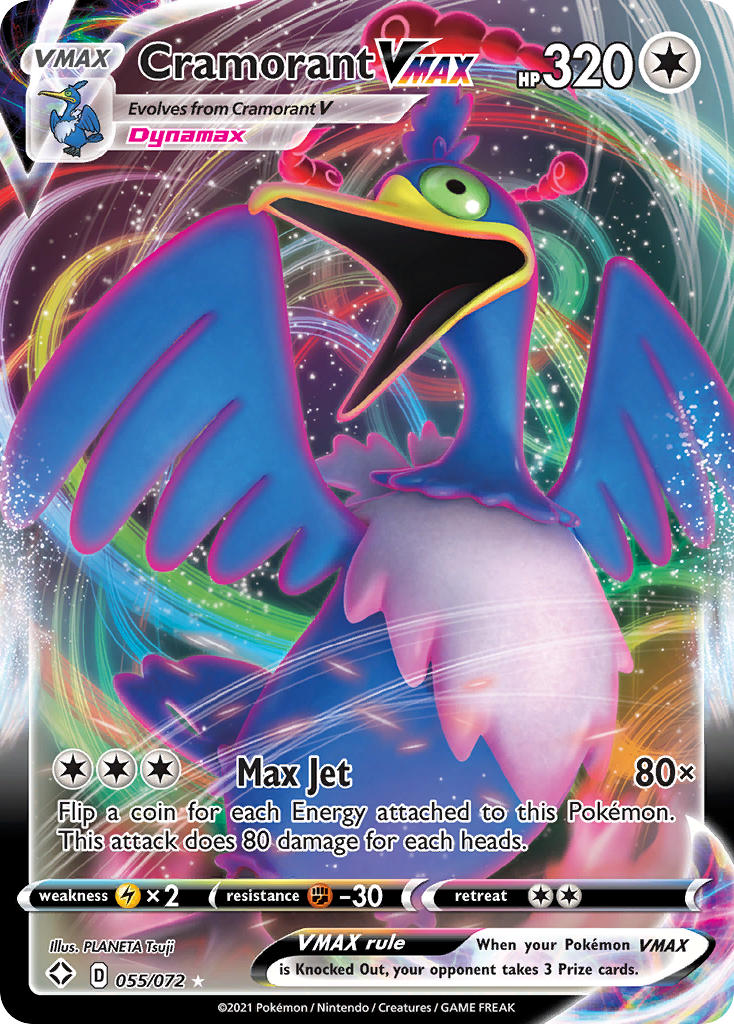Pokemon TCG Cramorant VMAX 055/072 - Shining Fates