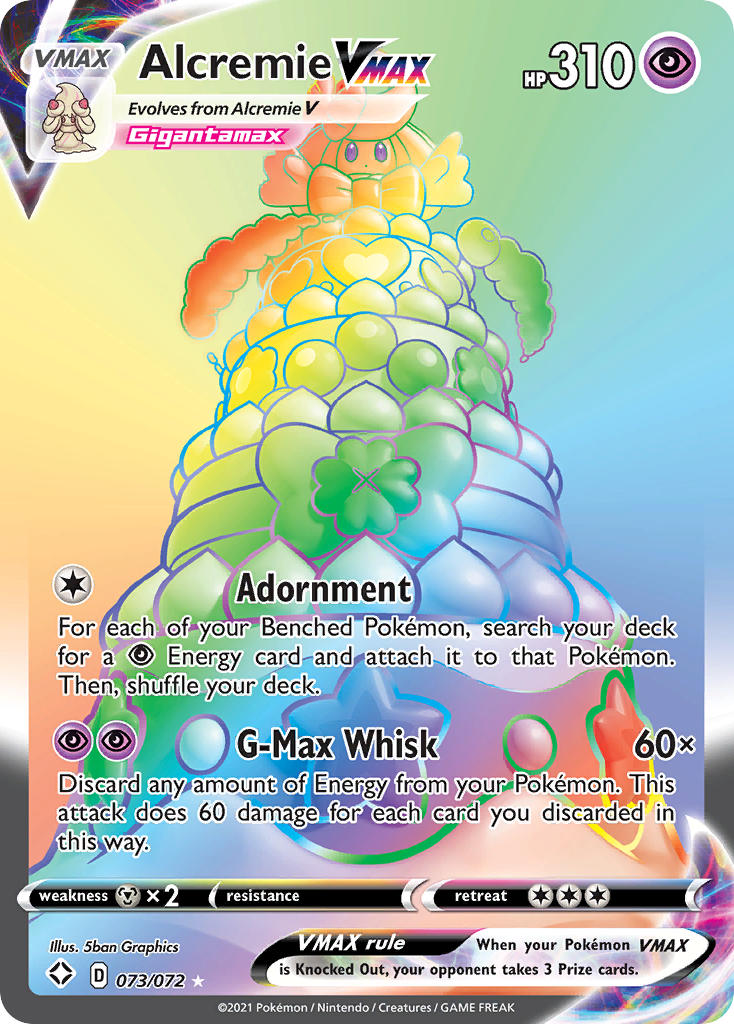 Pokemon TCG Alcremie VMAX 073/072 - Shining Fates