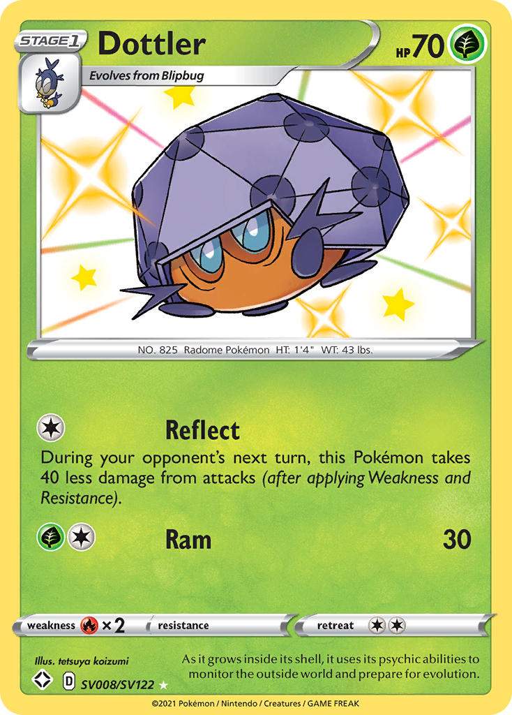 Pokemon TCG Dottler SV008/SV122 - Shining Fates