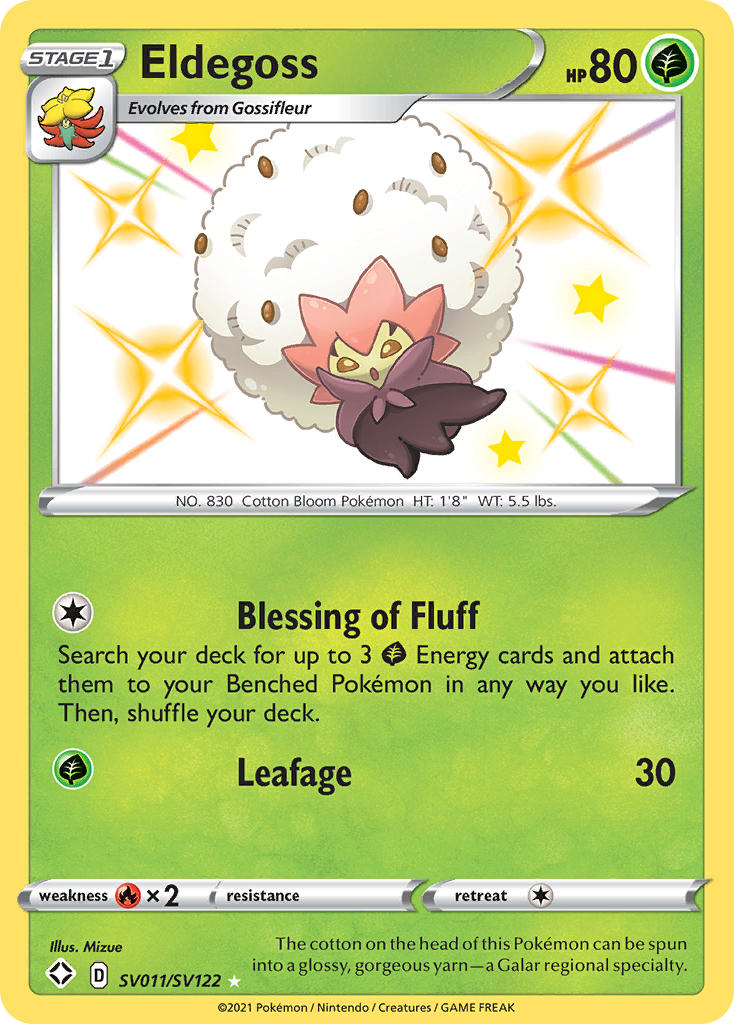 Pokemon TCG Eldegoss SV011/SV122 - Shining Fates
