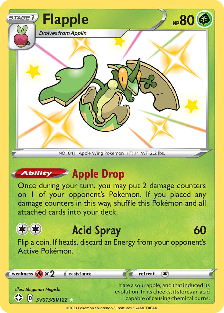 Pokemon TCG Flapple SV013/SV122 - Shining Fates