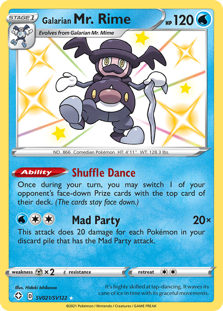 Pokemon TCG Galarian Mr. Rime SV021/SV122 - Shining Fates