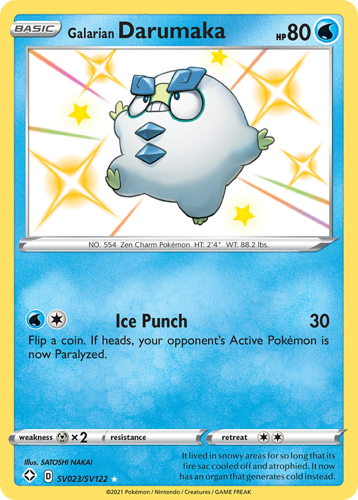 Pokemon TCG Galarian Darumaka SV023/SV122 - Shining Fates