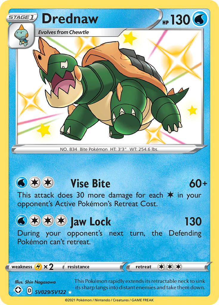 Pokemon TCG Drednaw SV029/SV122 - Shining Fates