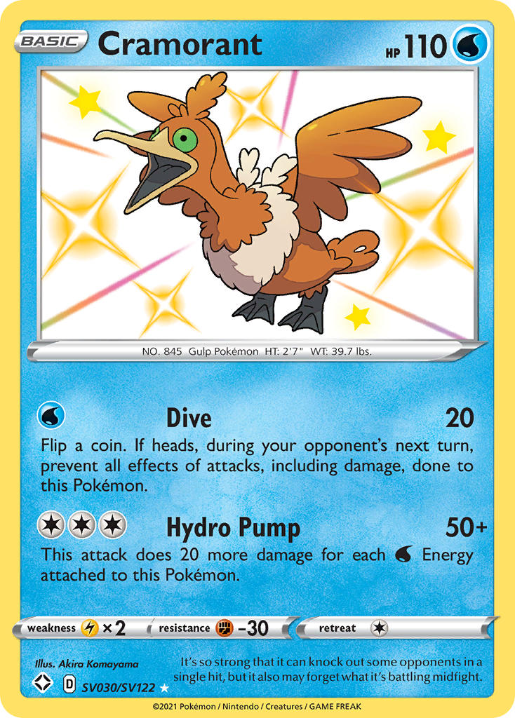 Pokemon TCG Cramorant SV030/SV122 - Shining Fates