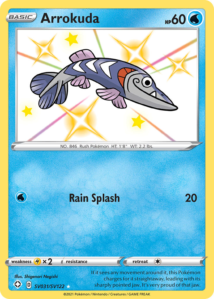 Pokemon TCG Arrokuda SV031/SV122 - Shining Fates