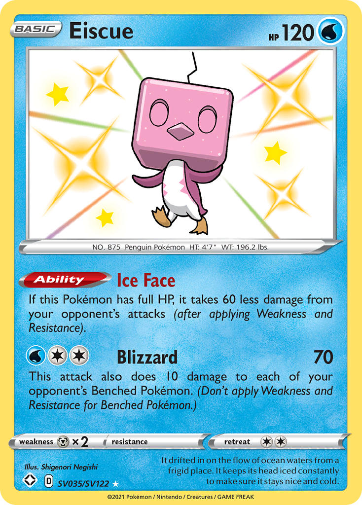 Pokemon TCG Eiscue SV035/SV122 - Shining Fates