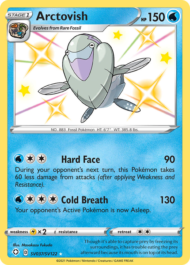 Pokemon TCG Arctovish SV037/SV122 - Shining Fates