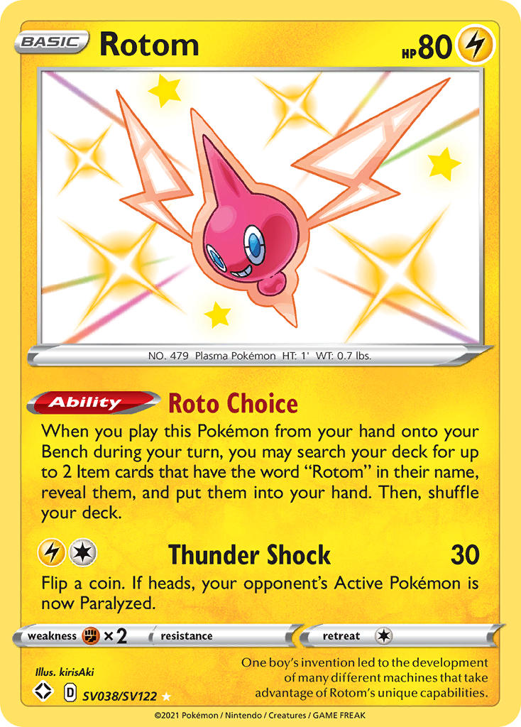 Pokemon TCG Rotom SV038/SV122 - Shining Fates
