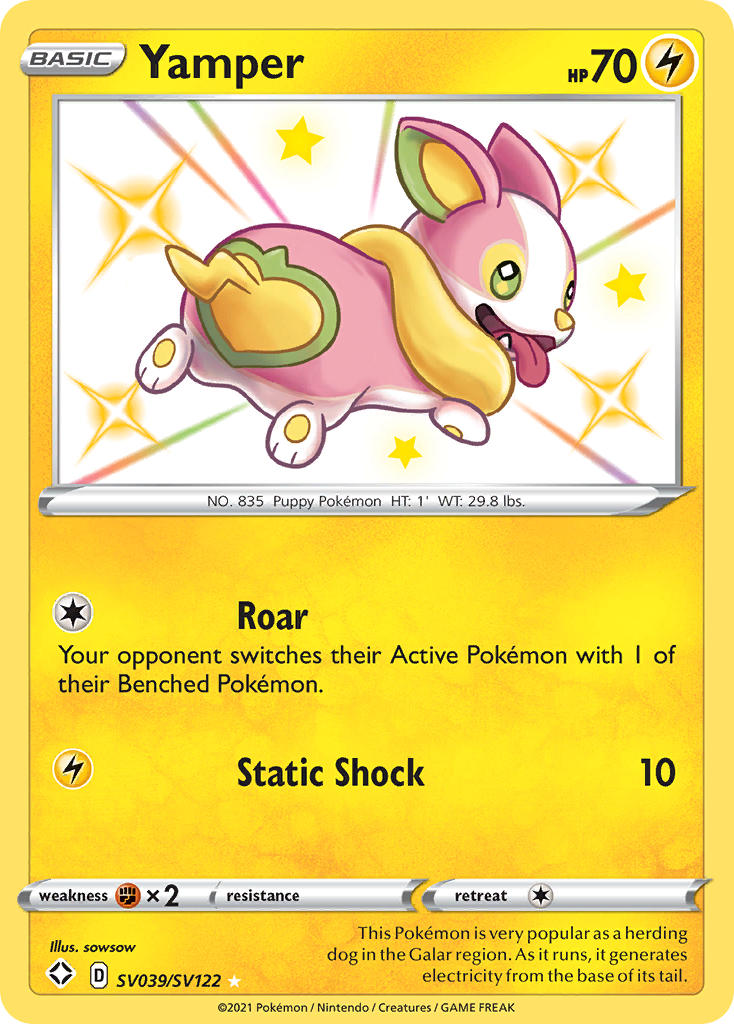 Pokemon TCG Yamper SV039/SV122 - Shining Fates