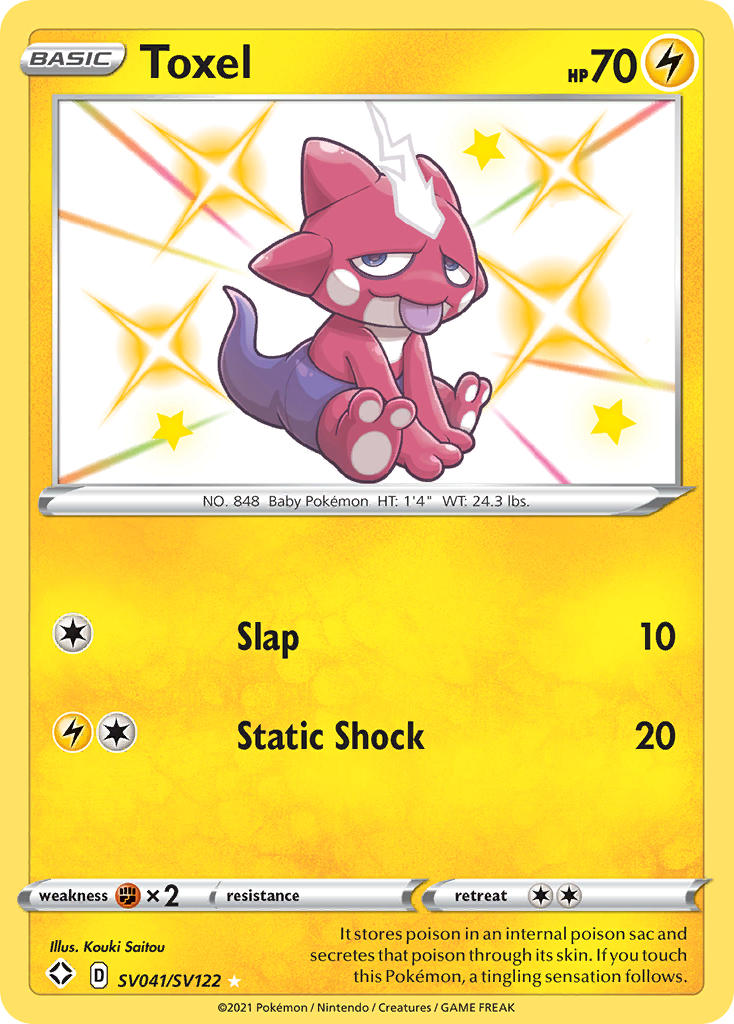 Pokemon TCG Toxel SV041/SV122 - Shining Fates