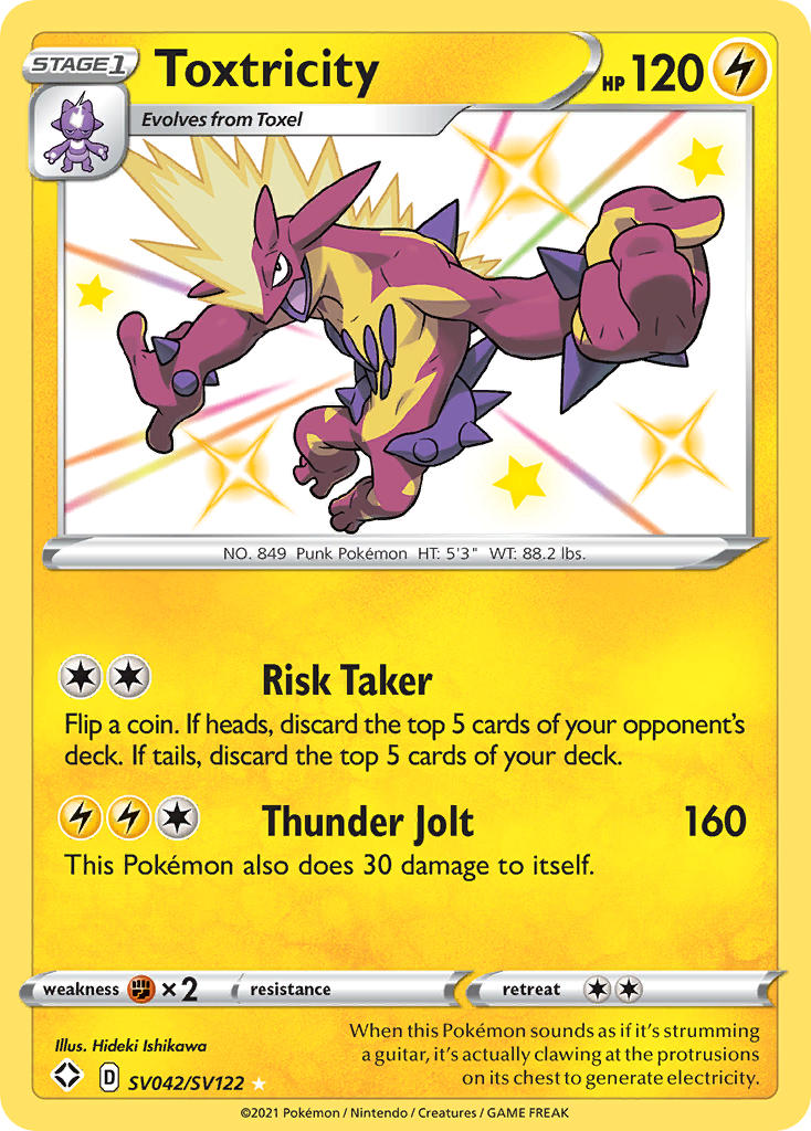 Pokemon TCG Toxtricity SV042/SV122 - Shining Fates