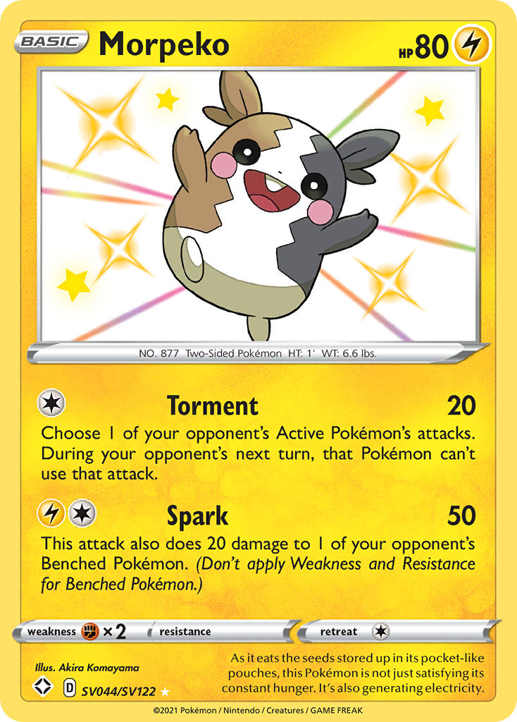 Pokemon TCG Morpeko SV044/SV122 - Shining Fates