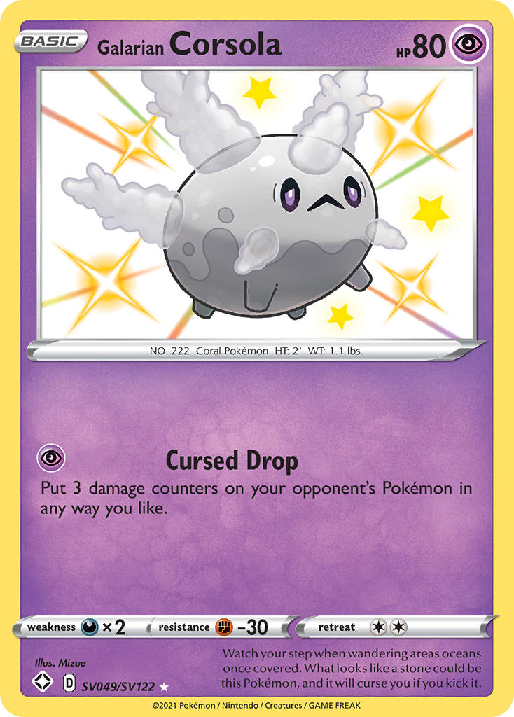 Pokemon TCG Galarian Corsola SV049/SV122 - Shining Fates