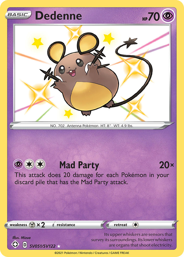 Pokemon TCG Dedenne SV051/SV122 - Shining Fates