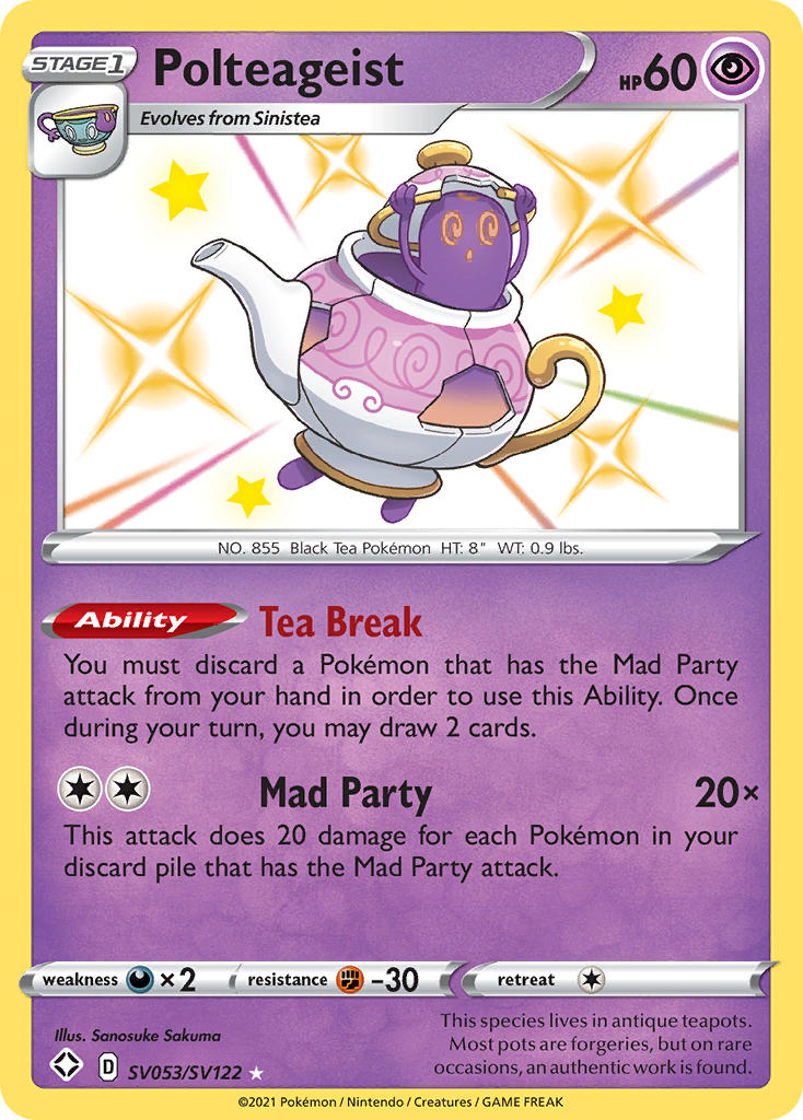 Pokemon TCG Polteageist SV053/SV122 - Shining Fates