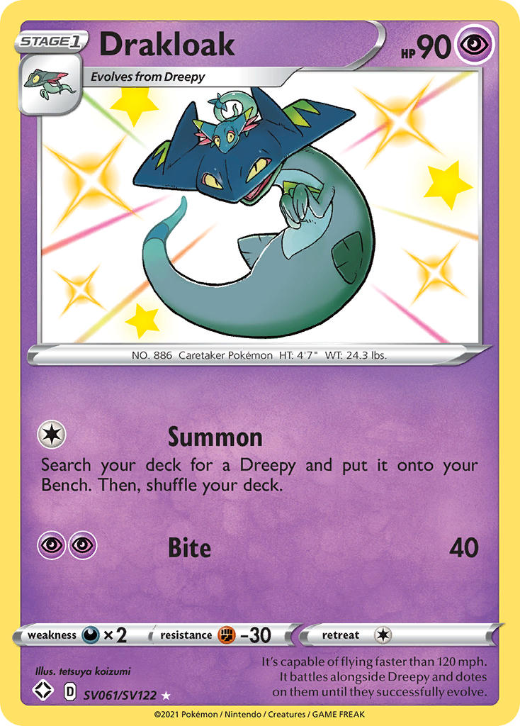 Pokemon TCG Drakloak SV061/SV122 - Shining Fates