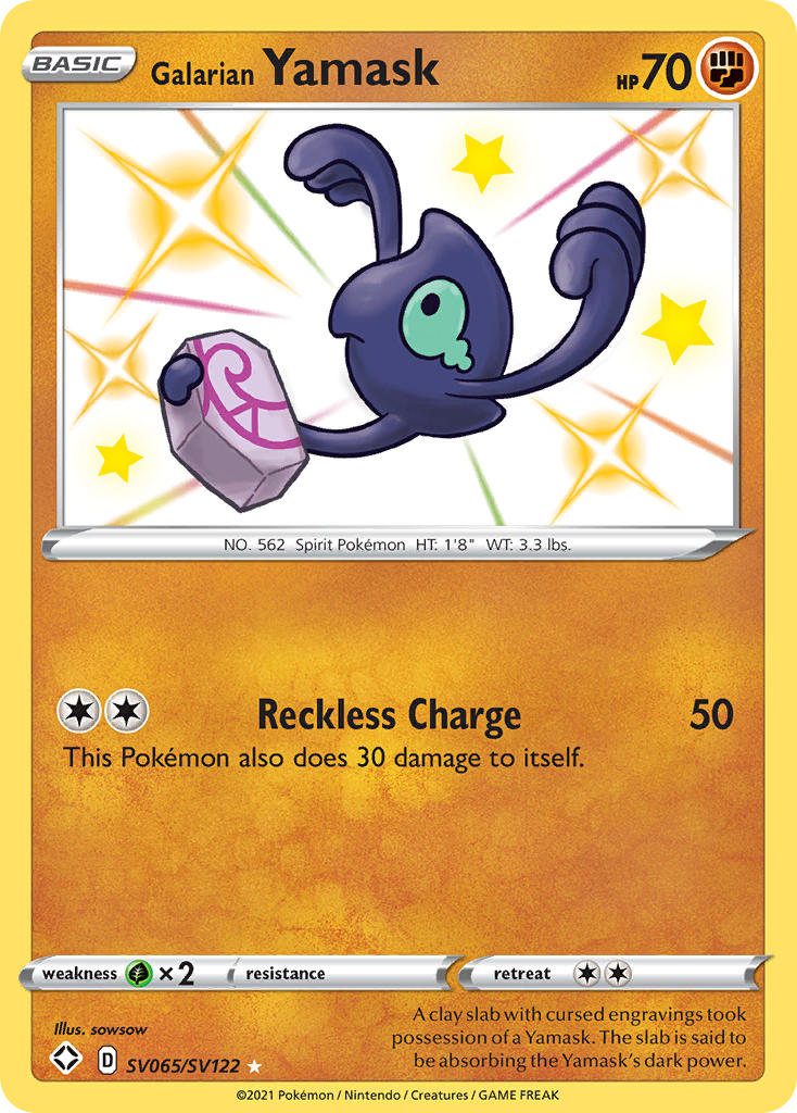 Pokemon TCG Galarian Yamask SV065/SV122 - Shining Fates