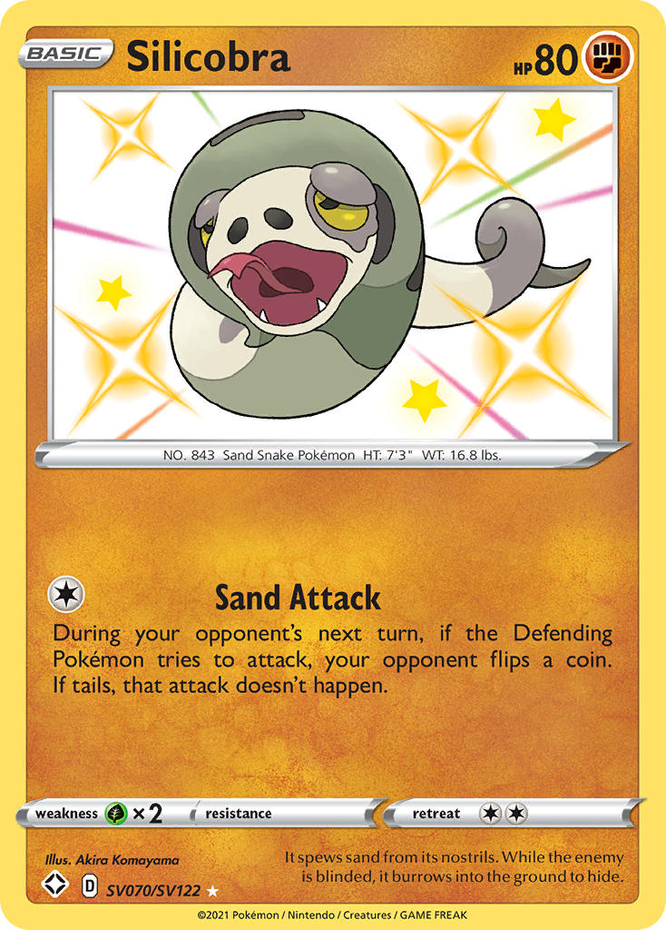 Pokemon TCG Silicobra SV070/SV122 - Shining Fates