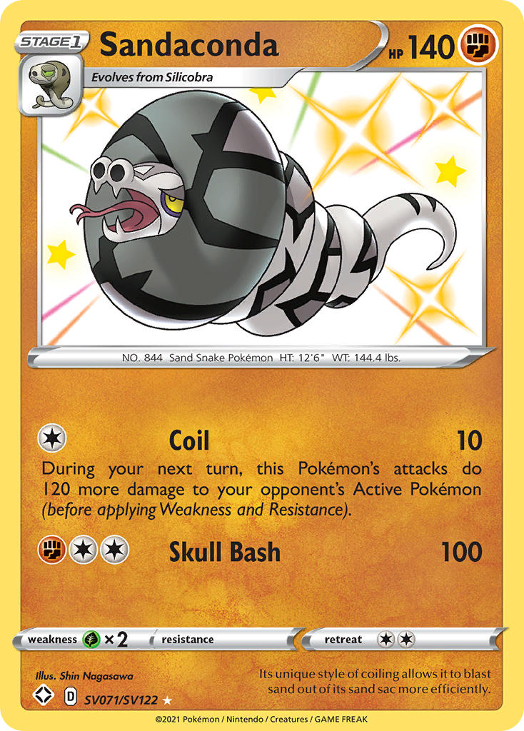 Pokemon TCG Sandaconda SV071/SV122 - Shining Fates