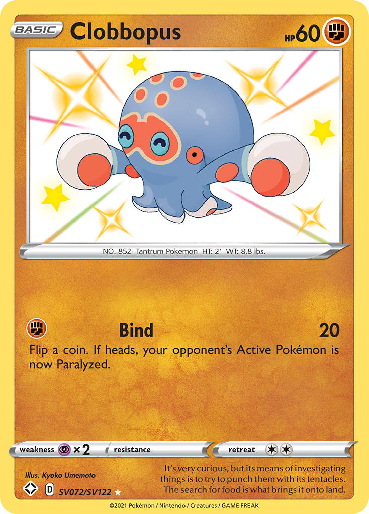 Pokemon TCG Clobbopus SV072/SV122 - Shining Fates