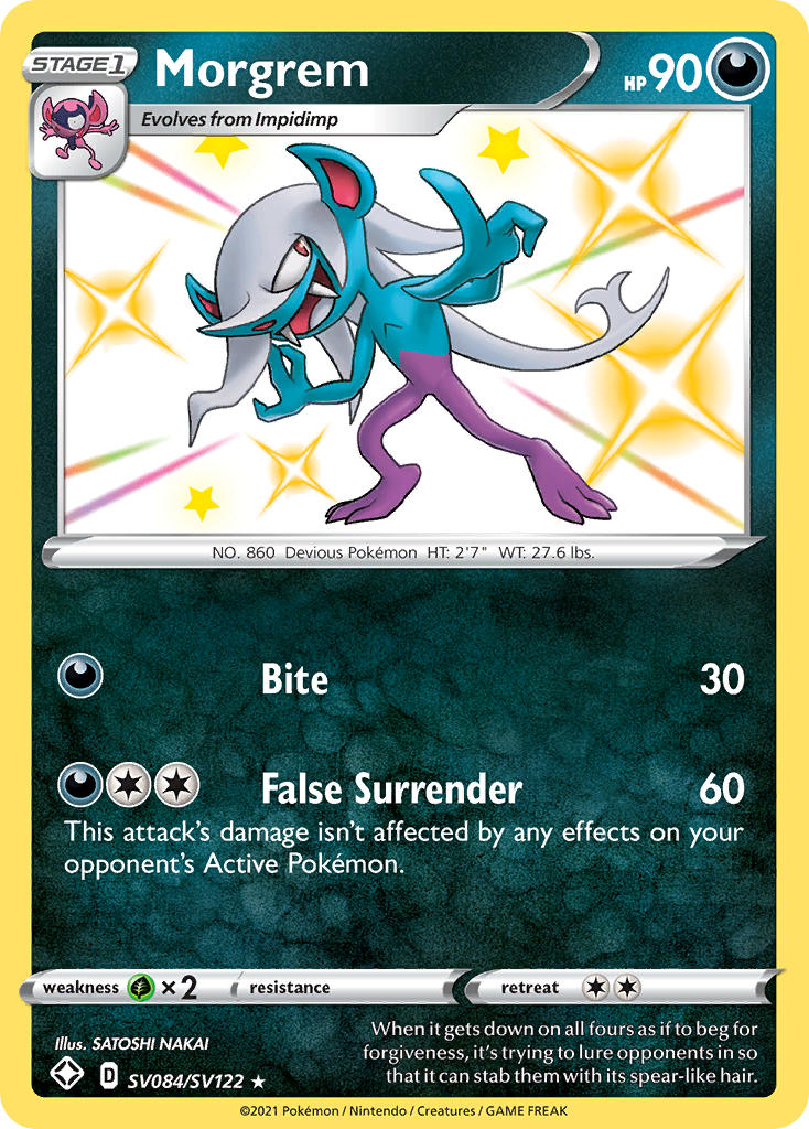 Pokemon TCG Morgrem SV084/SV122 - Shining Fates