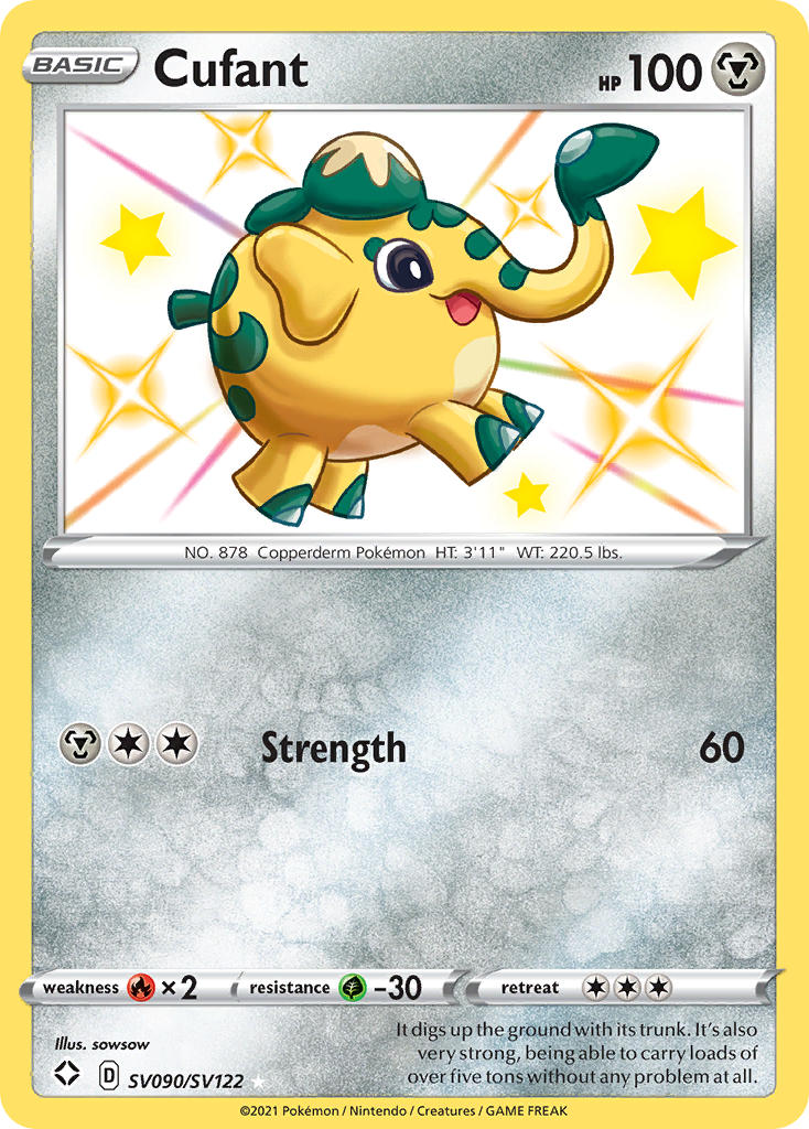 Pokemon TCG Cufant SV090/SV122 - Shining Fates