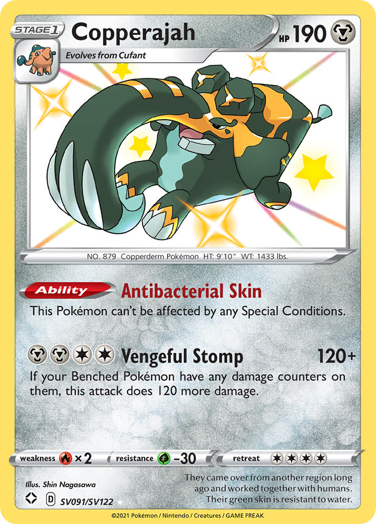 Pokemon TCG Copperajah SV091/SV122 - Shining Fates