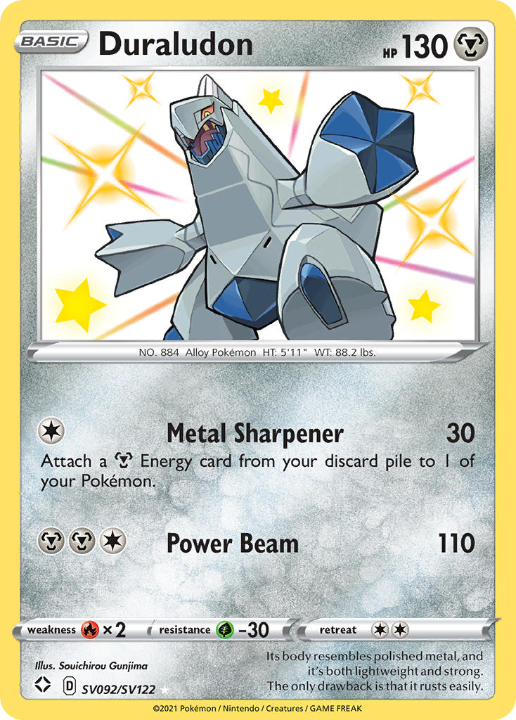 Pokemon TCG Duraludon SV092/SV122 - Shining Fates