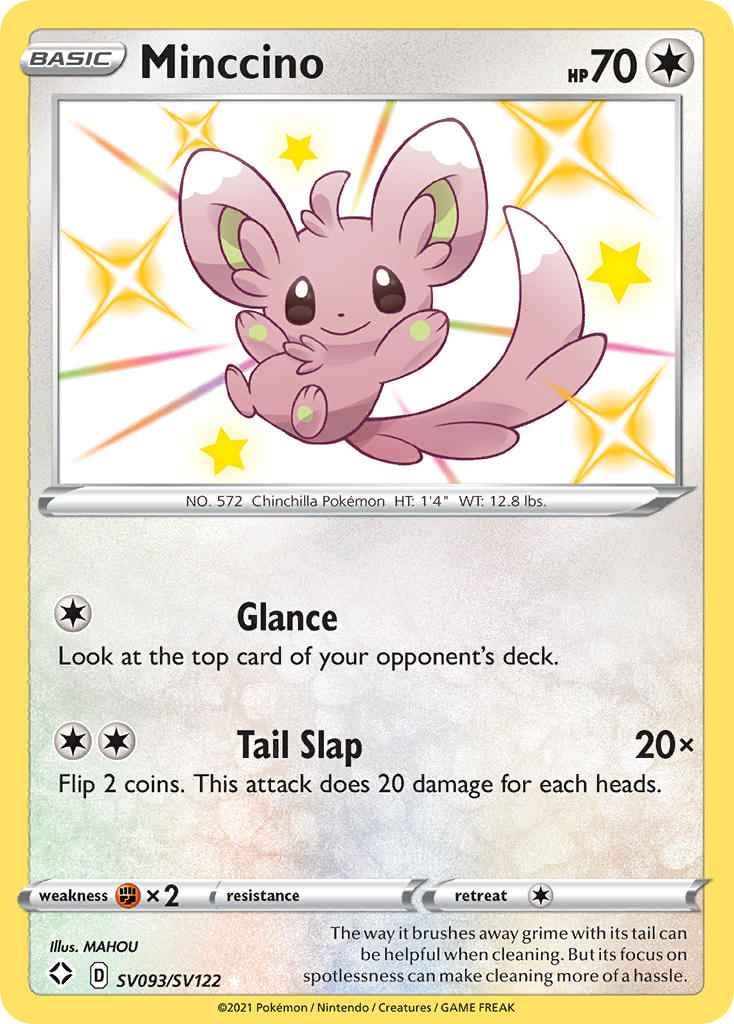 Pokemon TCG Minccino SV093/SV122 - Shining Fates