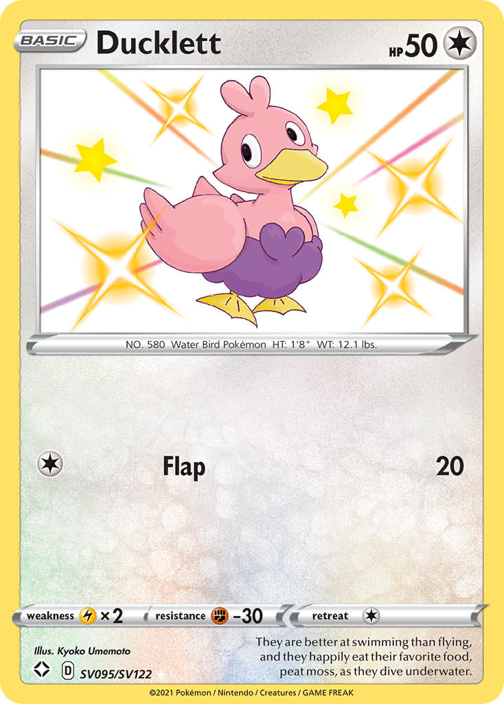 Pokemon TCG Ducklett SV095/SV122 - Shining Fates