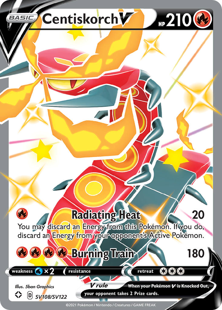 Pokemon TCG Centiskorch V SV108/SV122 - Shining Fates