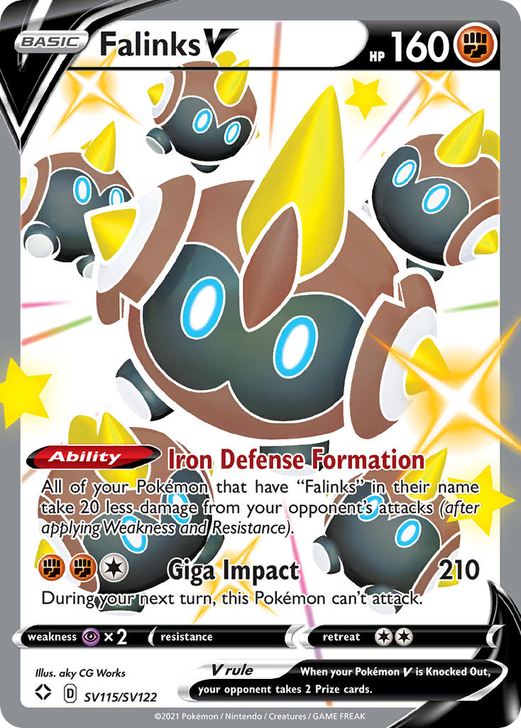 Pokemon TCG Falinks V SV115/SV122 - Shining Fates