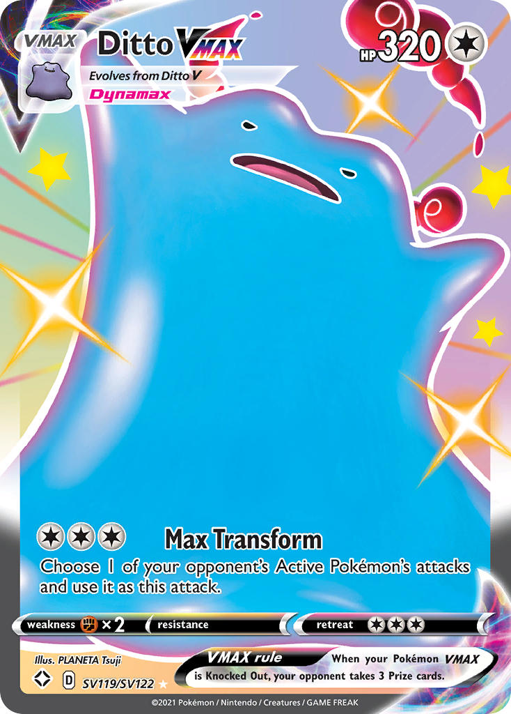 Pokemon TCG Ditto VMAX SV119/SV122 - Shining Fates